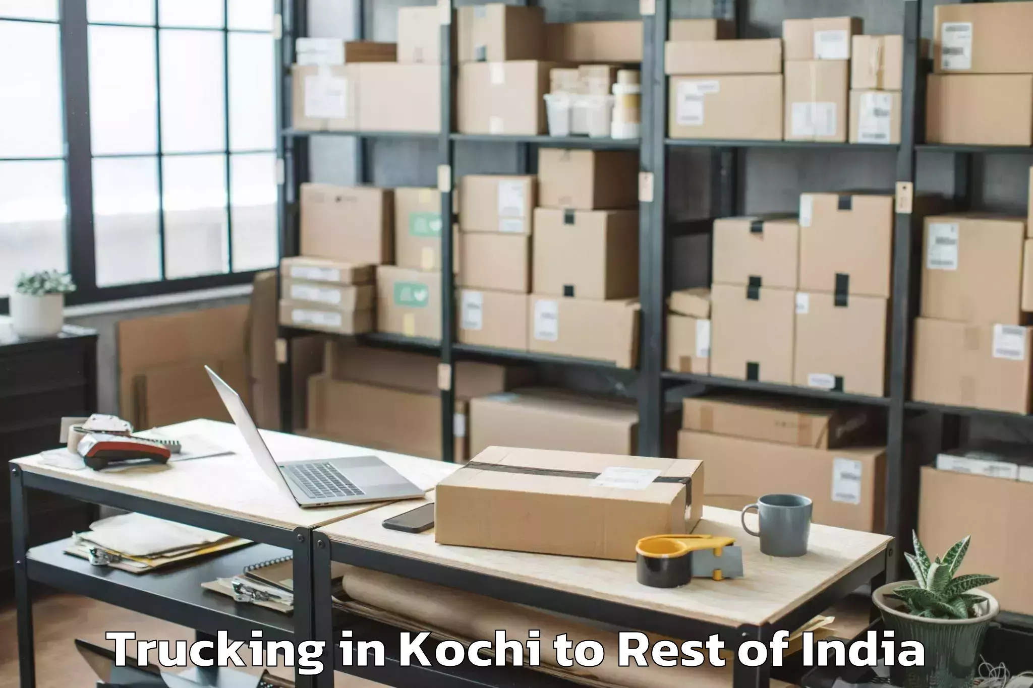 Leading Kochi to Kargil Trucking Provider